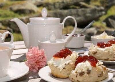 A traditional Devon cream tea