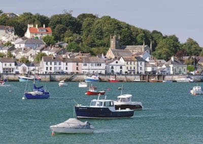 boats on the river at Appledore