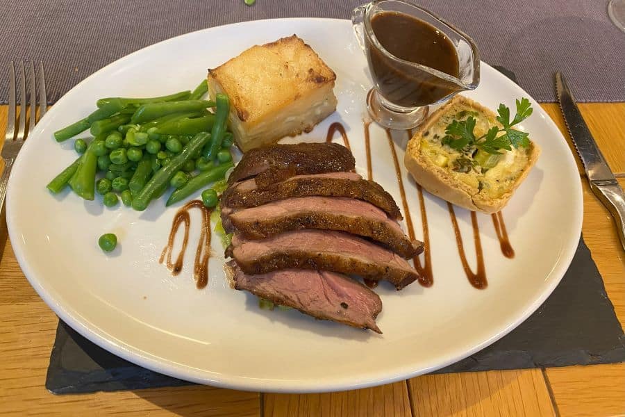 Fresh seasonal beef at a North Devon restaurant